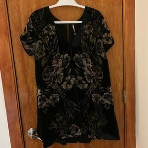 Free People Velvet Flower Dress size M